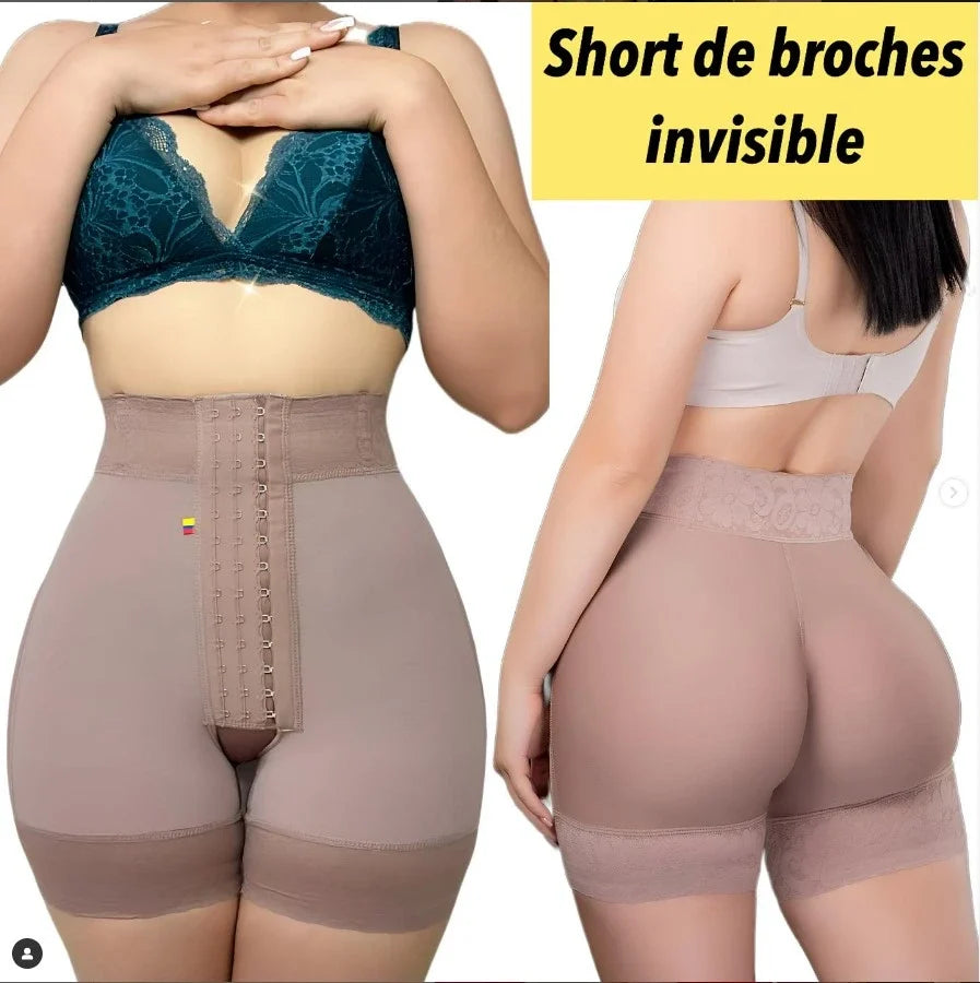 Faja Short Invisible Broches